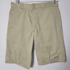 Dickies Bermuda Work Shorts Mens Size 38 Flat Front 4 Pockets 1 Utility Pocket